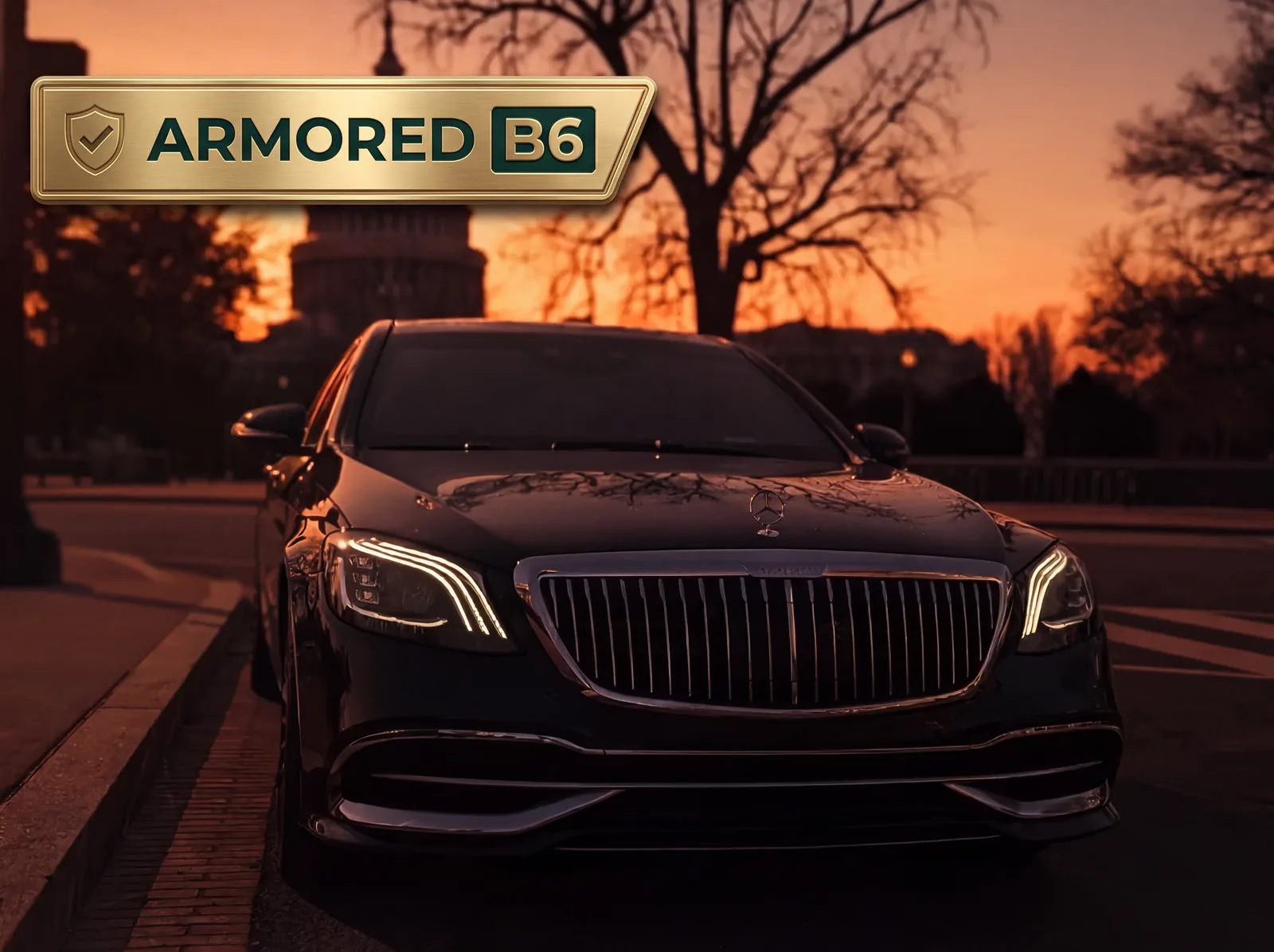 Armored Mercedes-Maybach — B6 ballistic protection, by arrangement